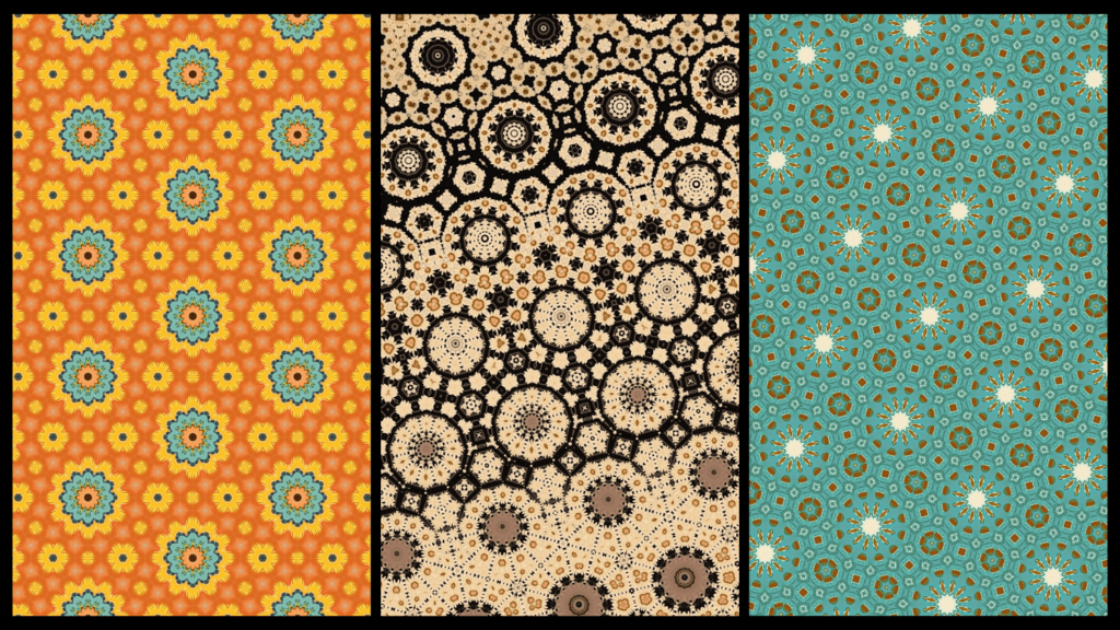 Patterns designed in Repper App